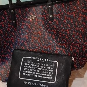 Coach Reversible City Floral Tote